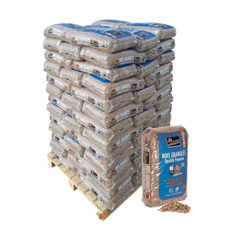 Französische Holzpellets Woodstock® Premium – Palette 1170 kg (78 Säcke) — Produktbild aus dem Sortiment Holzpellets